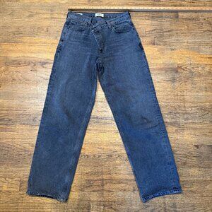 Agolde Criss Cross Straight Jeans – Synchronize, Size 26